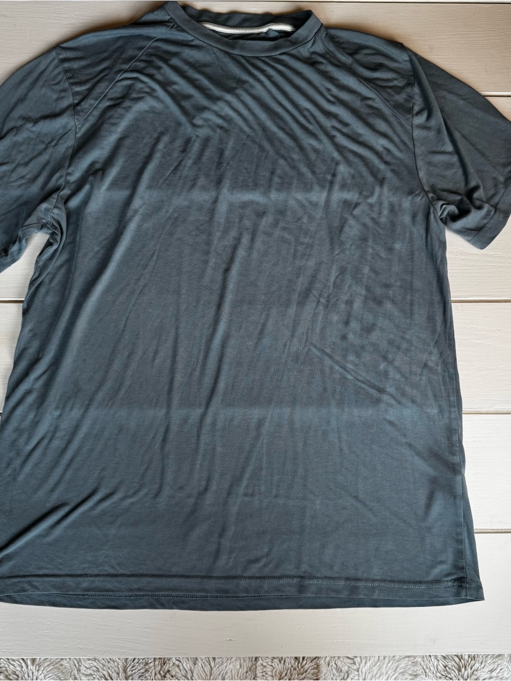 Free Fly Men's Bamboo Blend Performance Crew Neck T-Shirt - Blue
